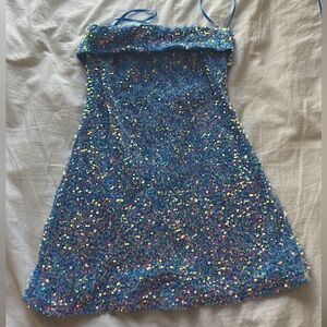 Blue Sequins Eras Tour Dress